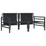 vidaXL Mobilier pentru Exterior cu pernă cu pernă 2 pcs Antracit Oțel vidaXL Mobilier pentru Exterior cu pernă cu pernă 2 pcs Antracit Oțel
