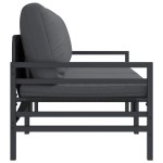 vidaXL Mobilier pentru Exterior cu pernă cu pernă 2 pcs Antracit Oțel vidaXL Mobilier pentru Exterior cu pernă cu pernă 2 pcs Antracit Oțel