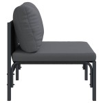 vidaXL Mobilier pentru Exterior cu pernă cu pernă Antracit Oțel vidaXL Mobilier pentru Exterior cu pernă cu pernă Antracit Oțel