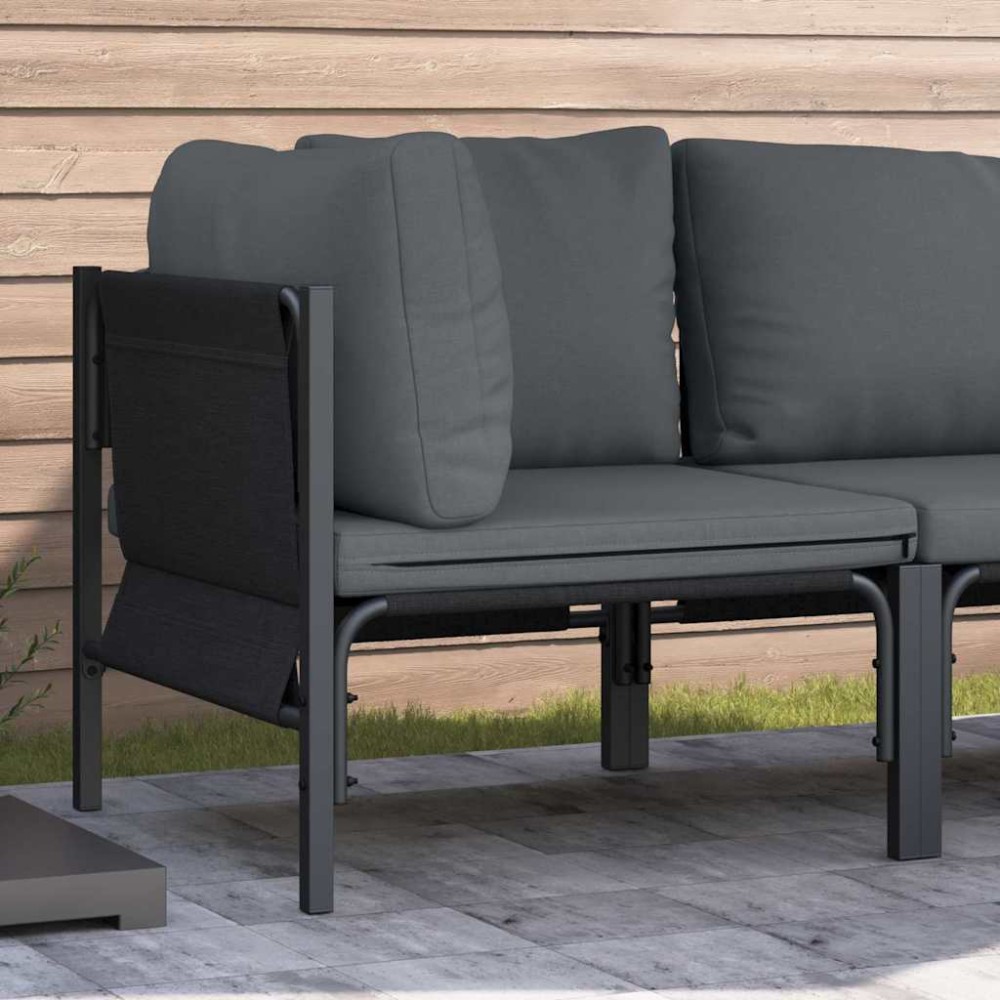 vidaXL Seturi de mobilier de exterior cu pernă cu pernă Antracit