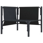vidaXL Mobilier pentru Exterior cu pernă cu pernă Antracit Oțel vidaXL Mobilier pentru Exterior cu pernă cu pernă Antracit Oțel