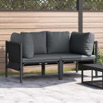 vidaXL Mobilier pentru Exterior cu pernă cu pernă 2 pcs Antracit Oțel vidaXL Mobilier pentru Exterior cu pernă cu pernă 2 pcs Antracit Oțel