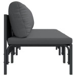 vidaXL Mobilier pentru Exterior cu pernă cu pernă 3 pcs Antracit Oțel vidaXL Mobilier pentru Exterior cu pernă cu pernă 3 pcs Antracit Oțel