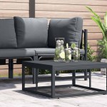 vidaXL Mobilier pentru Exterior Antracit Oțel vidaXL Mobilier pentru Exterior Antracit Oțel