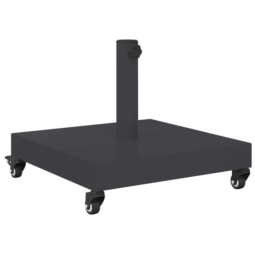 vidaXL Bază pentru umbrelă Gri închis 45 x 45 x 31,5 cm