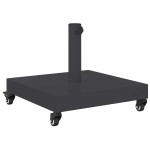vidaXL Bază pentru umbrelă Gri închis 45 x 45 x 31,5 cm