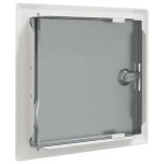 vidaXL Panou de Acces 2 pcs Alb 20 x 20 cm oțel vidaXL Panou de Acces 2 pcs Alb 20 x 20 cm oțel