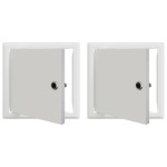 vidaXL Panou de Acces 2 pcs Alb 20 x 20 cm Oţel vidaXL Panou de Acces 2 pcs Alb 20 x 20 cm Oţel