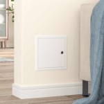 vidaXL Panou de Acces 2 pcs Alb 20 x 20 cm Oţel vidaXL Panou de Acces 2 pcs Alb 20 x 20 cm Oţel