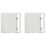 vidaXL Panou de Acces Manual 2 pcs Alb 20 x 20 cm Oţel vidaXL Panou de Acces Manual 2 pcs Alb 20 x 20 cm Oţel