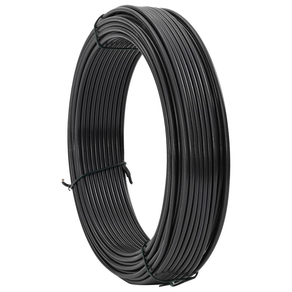 vidaXL Sârmă de legare pentru gard Antracit 25 m otel acoperit cu PVC