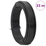 vidaXL Sârmă de legare pentru gard Antracit 33 m otel acoperit cu PVC vidaXL Sârmă de legare pentru gard Antracit 33 m otel acoperit cu PVC