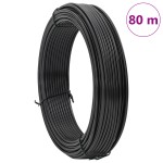 vidaXL Sârmă de legare pentru gard Antracit 80 m otel acoperit cu PVC vidaXL Sârmă de legare pentru gard Antracit 80 m otel acoperit cu PVC