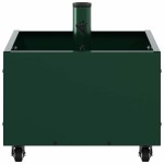 vidaXL Bază pentru umbrelă Manual Verde 45 x 45 x 45 cm Oțel