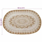 vidaXL Covor Maro 122 x 183 cm Iută