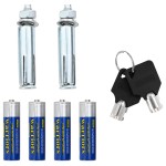 vidaXL Seif digital cu blocare Gri închis 23 x 17 x 17 cm Oțel