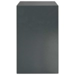 vidaXL Seif digital cu blocare Gri închis 31 x 35 x 50 cm Oțel