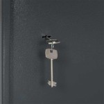 vidaXL Seif cu blocare Gri 31 x 35 x 50 cm Oțel