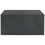 vidaXL Seif digital cu blocare Gri închis 42 x 37 x 20 cm Oțel