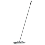 vidaXL Greblă de grădină Argintiu 45 x 25 x 200 cm Oţel inoxidabil