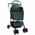 vidaXL Carucior pentru Pisici Pliante Ajustabil Verde 81 x 47 x 99 cm vidaXL Carucior pentru Pisici Pliante Ajustabil Verde 81 x 47 x 99 cm