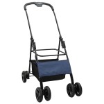 vidaXL Carucior pentru Pisici Pliante albastru 81 x 47 x 99 cm vidaXL Carucior pentru Pisici Pliante albastru 81 x 47 x 99 cm