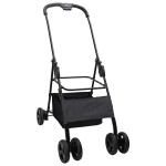 vidaXL Carucior pentru Pisici Pliante Ajustabil Negru 81 x 47 x 99 cm vidaXL Carucior pentru Pisici Pliante Ajustabil Negru 81 x 47 x 99 cm