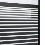vidaXL Ușă glisantă Negru 90 x 205 cm Sticlă securizată, Aluminiu