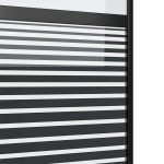 vidaXL Ușă glisantă Negru 102.5 x 205 cm Sticlă securizată, Aluminiu