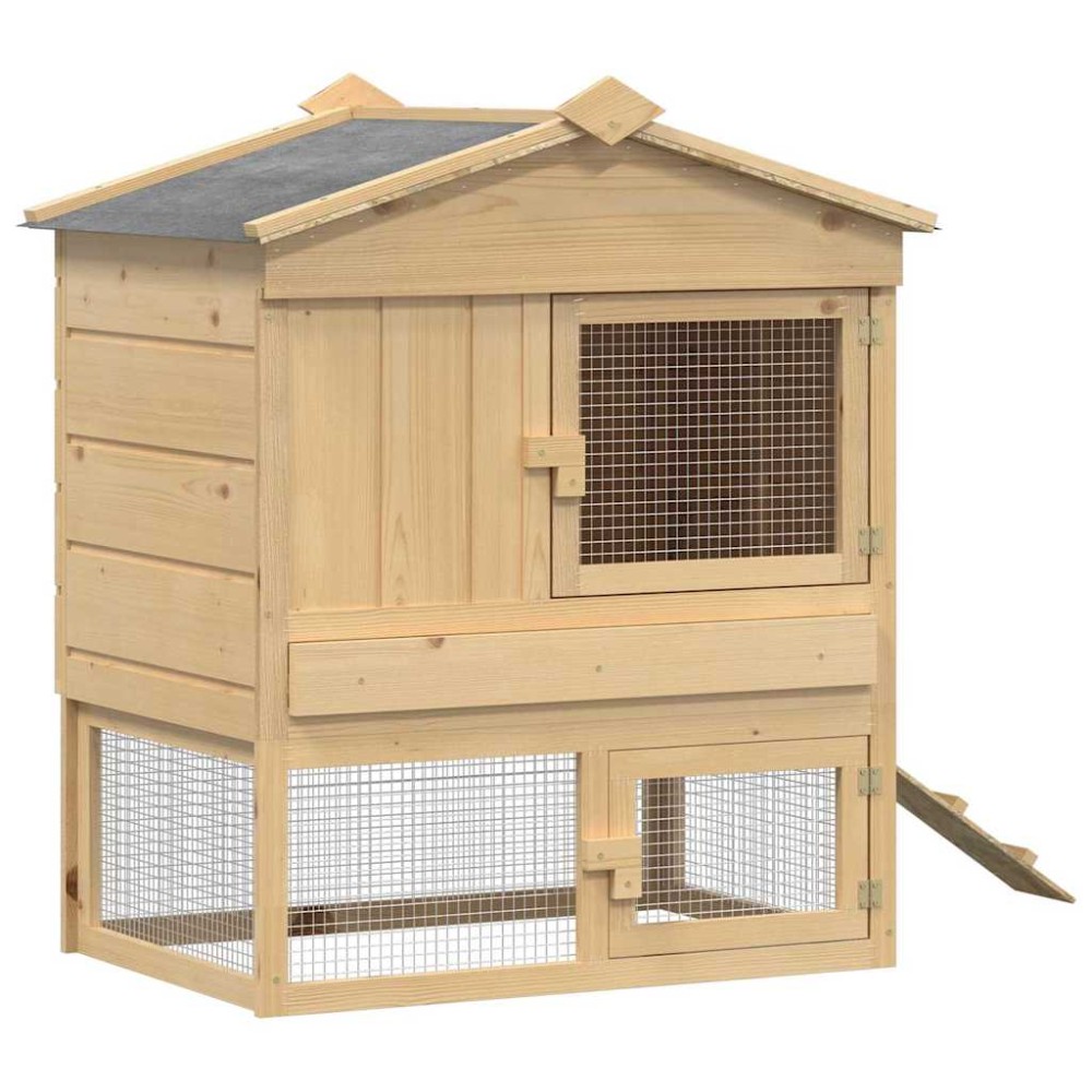 vidaXL Coadă de găini Maro 75 x 59 x 60 cm Lemn masiv de pin