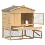 vidaXL Coadă de găini Maro 75 x 59 x 60 cm Lemn masiv de pin vidaXL Coadă de găini Maro 75 x 59 x 60 cm Lemn masiv de pin