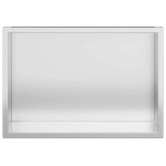 vidaXL Nisă de Duș Argintiu 30 x 20 x 9.5 cm Oţel inoxidabil