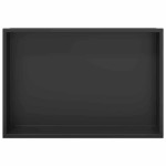 vidaXL Nisă de Duș Negru 45 x 30 x 9.5 cm Oţel inoxidabil