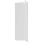 vidaXL Nisă de Duș Alb 75 x 30 x 9.5 cm Oţel inoxidabil