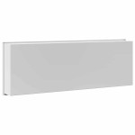 vidaXL Nisă de Duș Alb 90 x 30 x 9.5 cm Oţel inoxidabil