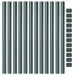 vidaXL Stâlpi de Gard 12 pcs Verde 60 cm Oțel vopsit în pulbere vidaXL Stâlpi de Gard 12 pcs Verde 60 cm Oțel vopsit în pulbere