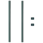 vidaXL Stâlpi de Gard 2 pcs Verde 100 cm Oțel vopsit în pulbere vidaXL Stâlpi de Gard 2 pcs Verde 100 cm Oțel vopsit în pulbere