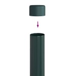 vidaXL Stâlpi de Gard 2 pcs Verde 100 cm Oțel vopsit în pulbere vidaXL Stâlpi de Gard 2 pcs Verde 100 cm Oțel vopsit în pulbere