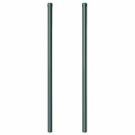 vidaXL Stâlpi de Gard 2 pcs Verde 110 cm Oțel vopsit în pulbere vidaXL Stâlpi de Gard 2 pcs Verde 110 cm Oțel vopsit în pulbere