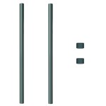 vidaXL Stâlpi de Gard 2 pcs Verde 120 cm Oțel vopsit în pulbere vidaXL Stâlpi de Gard 2 pcs Verde 120 cm Oțel vopsit în pulbere