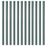 vidaXL Stâlpi de Gard 12 pcs Verde 120 cm Oțel vopsit în pulbere vidaXL Stâlpi de Gard 12 pcs Verde 120 cm Oțel vopsit în pulbere