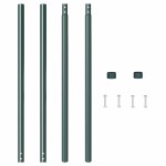 vidaXL Stâlpi de Gard 2 pcs Verde 160 cm Oțel vopsit în pulbere vidaXL Stâlpi de Gard 2 pcs Verde 160 cm Oțel vopsit în pulbere