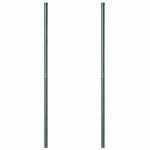 vidaXL Stâlpi de Gard 2 pcs Verde 200 cm Oțel vopsit în pulbere vidaXL Stâlpi de Gard 2 pcs Verde 200 cm Oțel vopsit în pulbere