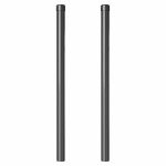 vidaXL Stâlpi de Gard 2 pcs Gri 70 cm Oțel vopsit în pulbere