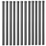 vidaXL Stâlpi de Gard 12 pcs Gri 80 cm Oțel vopsit în pulbere vidaXL Stâlpi de Gard 12 pcs Gri 80 cm Oțel vopsit în pulbere