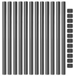 vidaXL Stâlpi de Gard 12 pcs Gri 90 cm Oțel vopsit în pulbere vidaXL Stâlpi de Gard 12 pcs Gri 90 cm Oțel vopsit în pulbere
