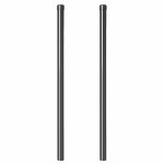 vidaXL Stâlpi de Gard 2 pcs Gri 100 cm Oțel vopsit în pulbere