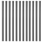 vidaXL Stâlpi de Gard 12 pcs Gri 100 cm Oțel vopsit în pulbere