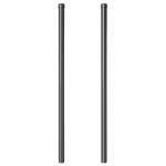 vidaXL Stâlpi de Gard 2 pcs Gri 120 cm Oțel vopsit în pulbere