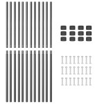 vidaXL Stâlpi de Gard 12 pcs Gri 130 cm Oțel vopsit în pulbere vidaXL Stâlpi de Gard 12 pcs Gri 130 cm Oțel vopsit în pulbere